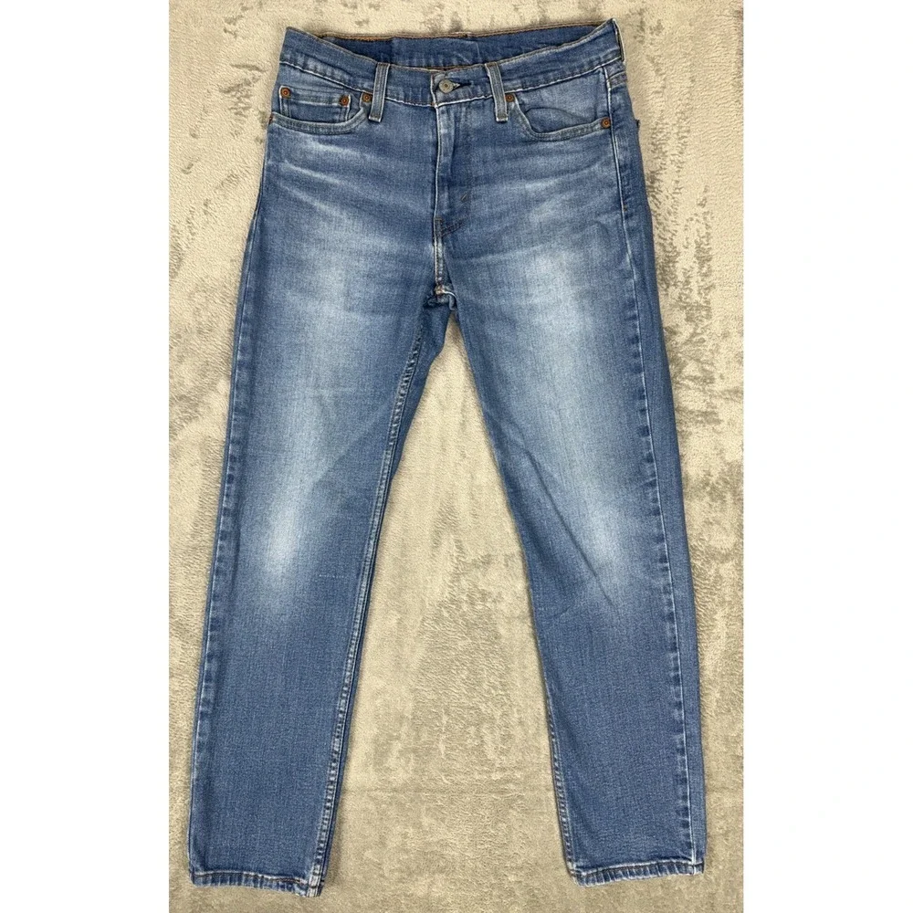 Levis 511 Mens Jeans 30x30 Blue Stretch Denim Medium Wash Straight Leg